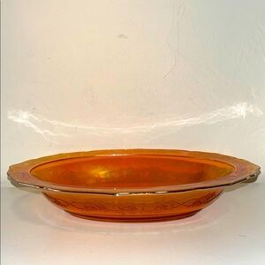 Normandie Oval Carnival Glass Style Vegetable Bowl